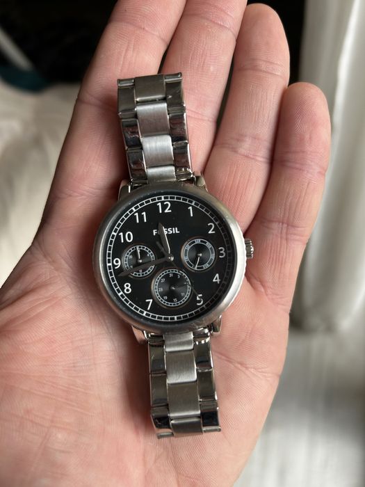 Fossil BQ2629 chronograph negru metalic - original!