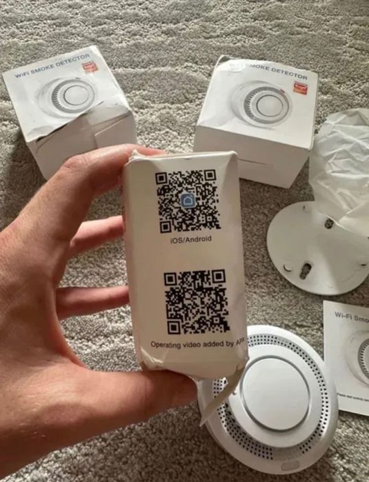 Detector fum fara fir cu WI FI nou 3 bucati