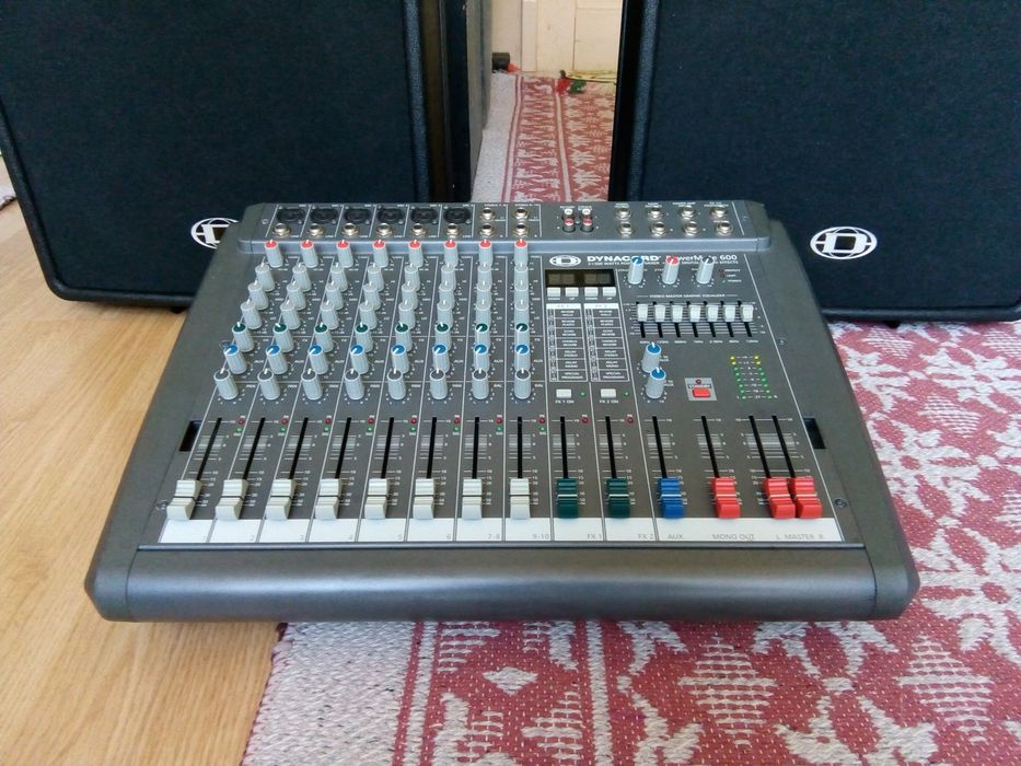 Set Dynacord PowerMate 600-2+Dynacord D12, ca fbt rcf montarbo  proel