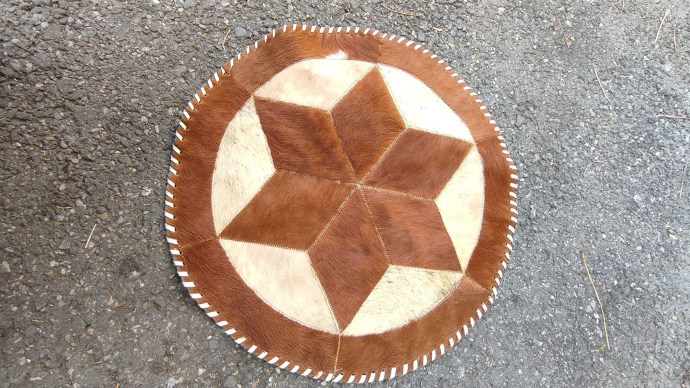 Preș din piele naturala de vacă