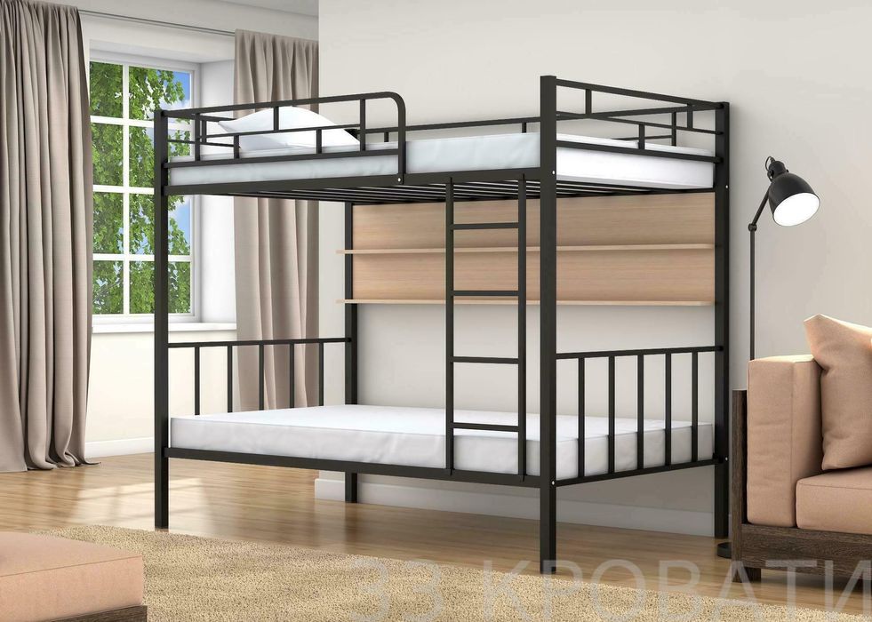 Металлические двухъярусная кровать. Икки каватли кровать