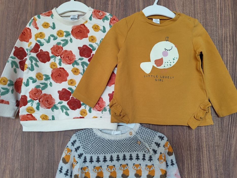 Детски плътни блузи 86 р-р