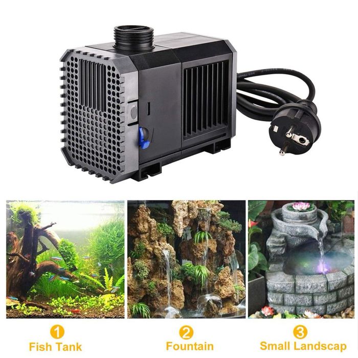 Pompă pentru Acvariu EXLECO 3000L/H Submersibilă – 55W 3M Cablu
