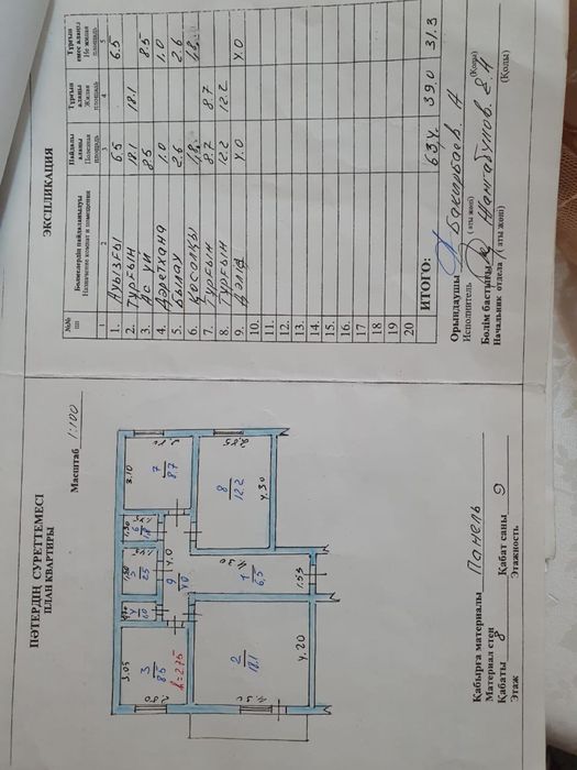 Продам квартиру 3 комнатную