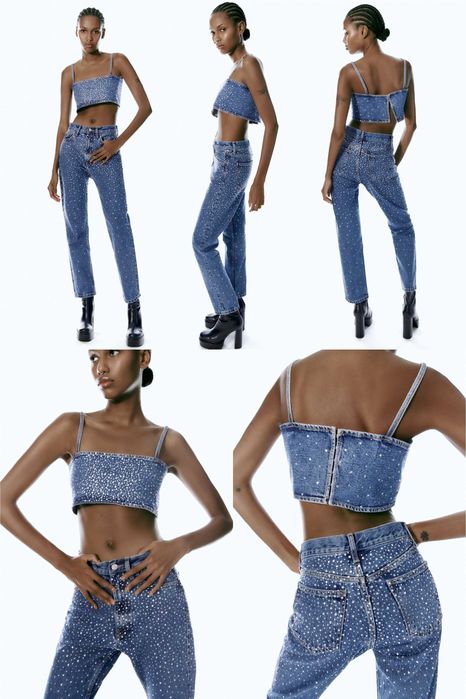 Дрехи с блясък и камъни Zara, XS/S