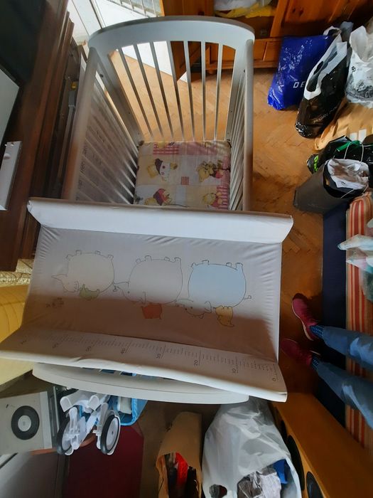 Дървена детска кошара икеа с подарък повивалник