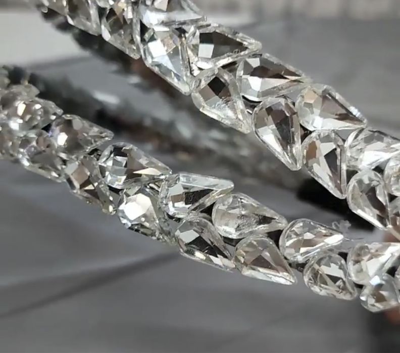 Ободки двойные со стразами