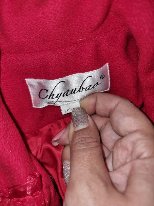 Коледна рокля и палто 110-116