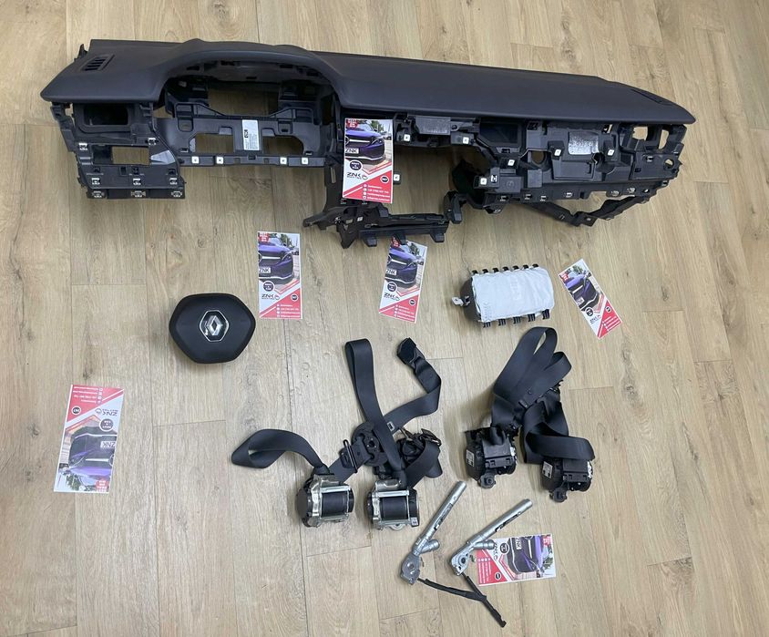 Renault Clio V kit airbag volan pasager - plansa de bord - set centuri