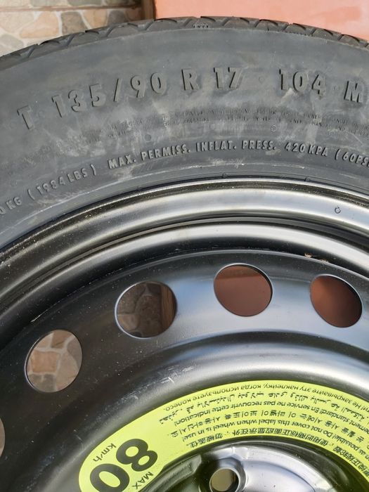 Roata de rezerva slim T135/90 R17  104M