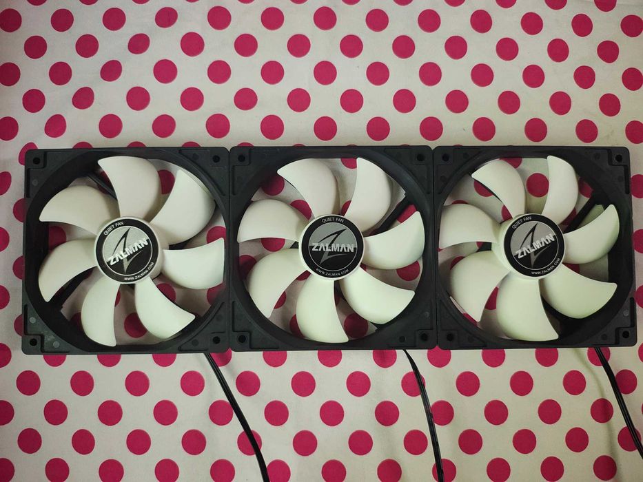 3 x Cooler, Ventilator Zalman 120 mm.