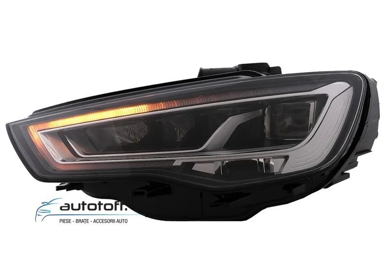 Faruri Full LED Audi A3 8V (13-16) HID/XENON cu Semnalizare Dinamica Secventiala