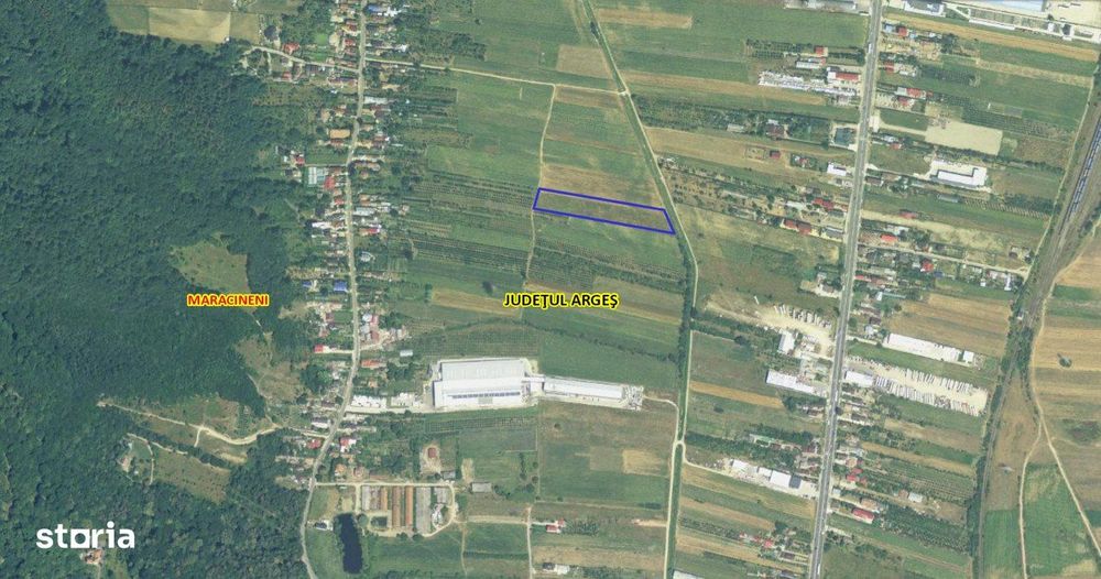 Teren intravilan 7.545 mp in ideal rezidential sau hale