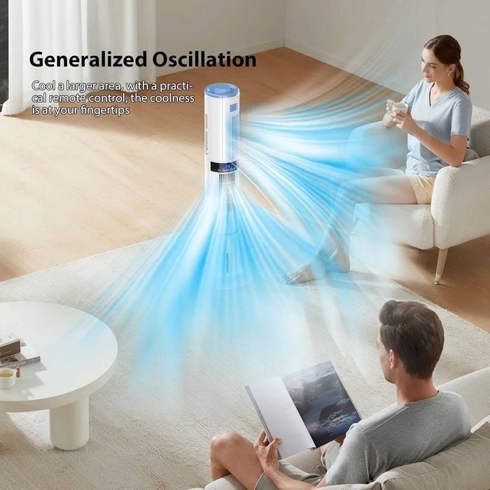 Aparat de răcire portabil Aptorlty 4 în 1 (ventilator / purificator / umidificator / cooler evaporativ), 65 w, flux de aer puternic