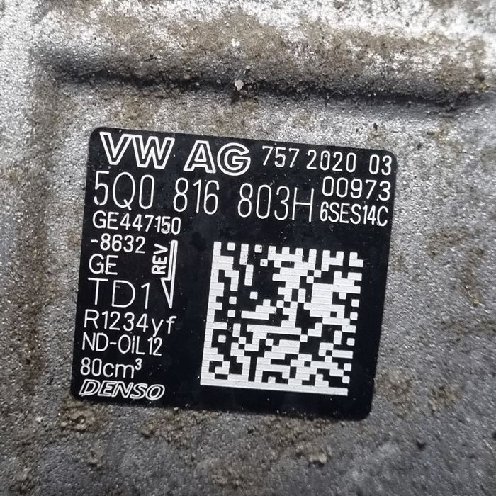 Compresor clima Skoda Yeti Facelift 1.2 B 2013 - 2017 110CP EA211 / CYVB (1375) Benzina ...