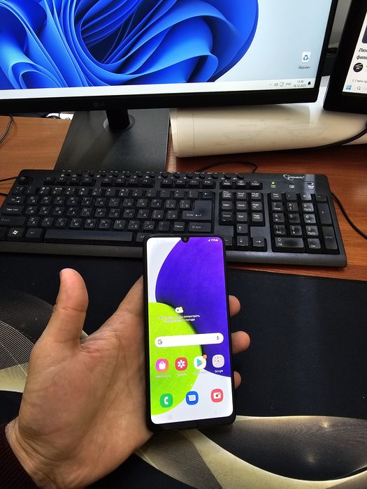 SamsungA22 64gb(2022)ideal iwlawi zur aybi yuq tozza telefon