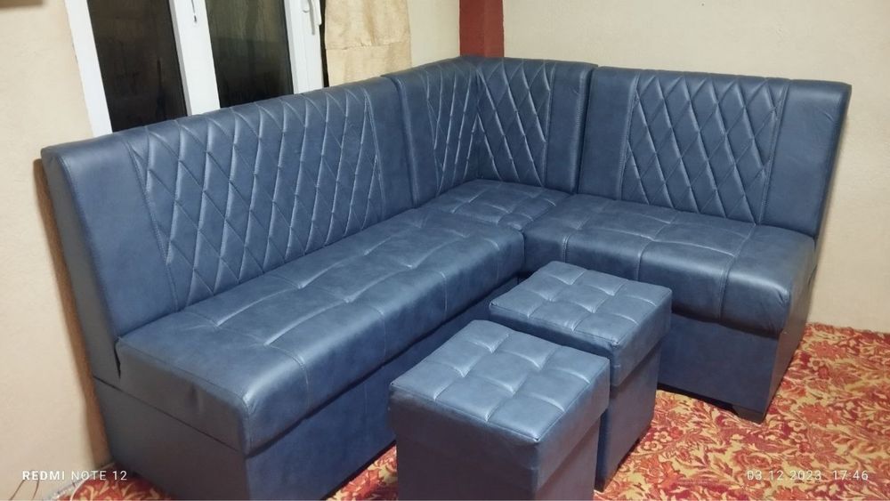 Oshxona uchun yumshoq mebellar endi  atiga 830 mingdan har bir metri