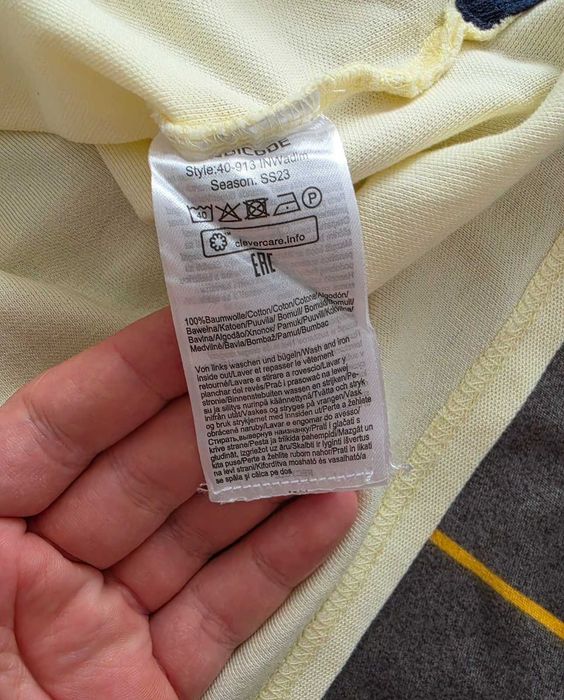 Tricou polo bărbați Indicode, mărimea L, galben pal / crem