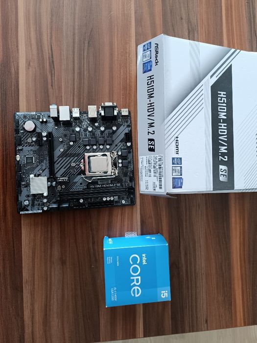 Комбо Asrock H510M/I5 11400F и боксов кулер