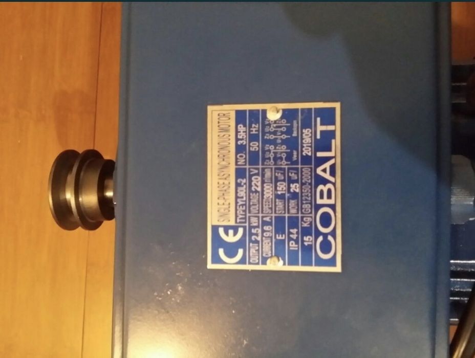 Motoare electrice monofazice (220V) 2,5 3,5 4,5kW 1500/3000 rot, cupru