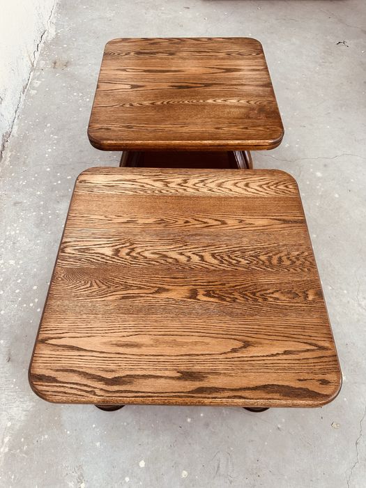 Комплект 2 шведски холни маси от масивен дъб – Scandinavian Rustic