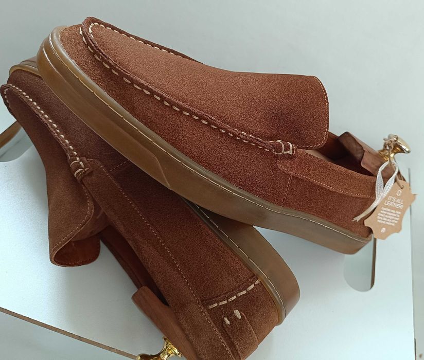 Pantofi casual loafer 42 44 slip on Migato NOI piele naturala moale