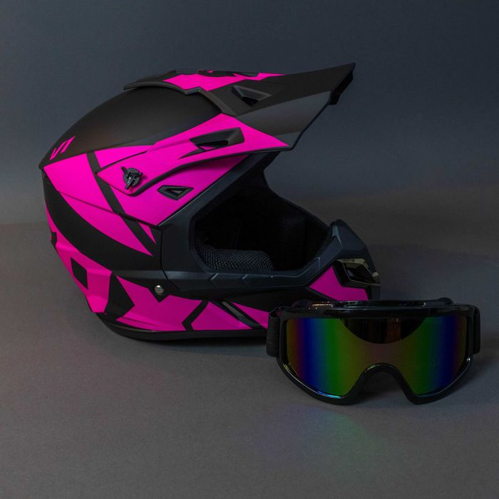 Каска с очила за ел. тротинетка , велосипед , мотокрос