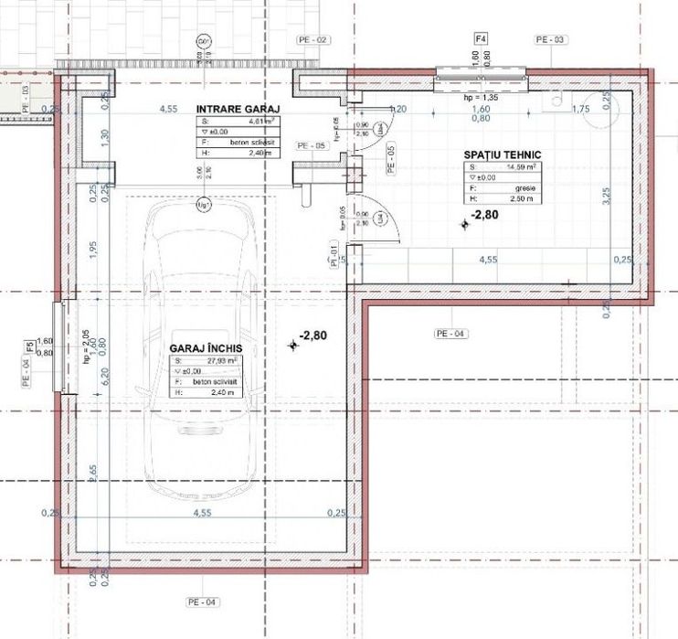 Casa individuala NZEB 4 CAM 142.64 mp teren 514 mp Chinteni