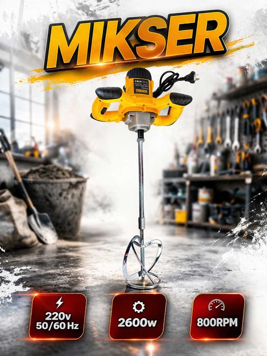 Mikser 220v 50/60Hz  2600w 800RPM  100-120r/min
