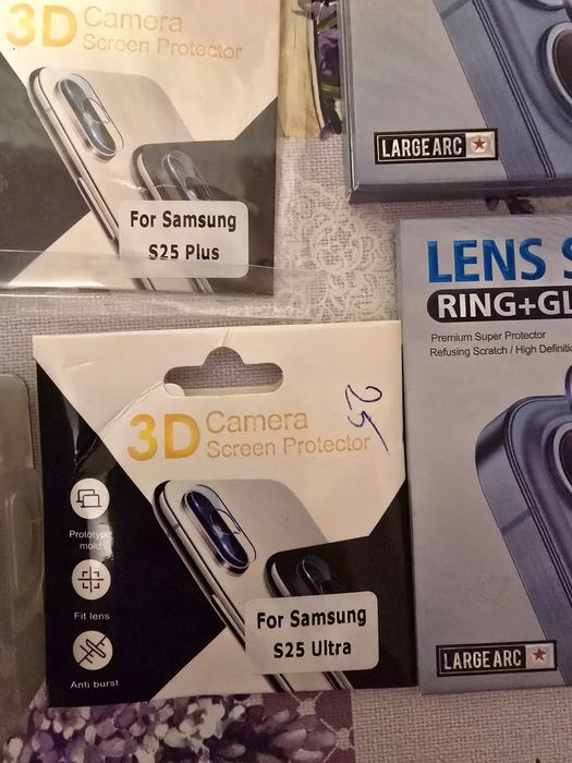 Iphone si Samsung folie de sticla camere