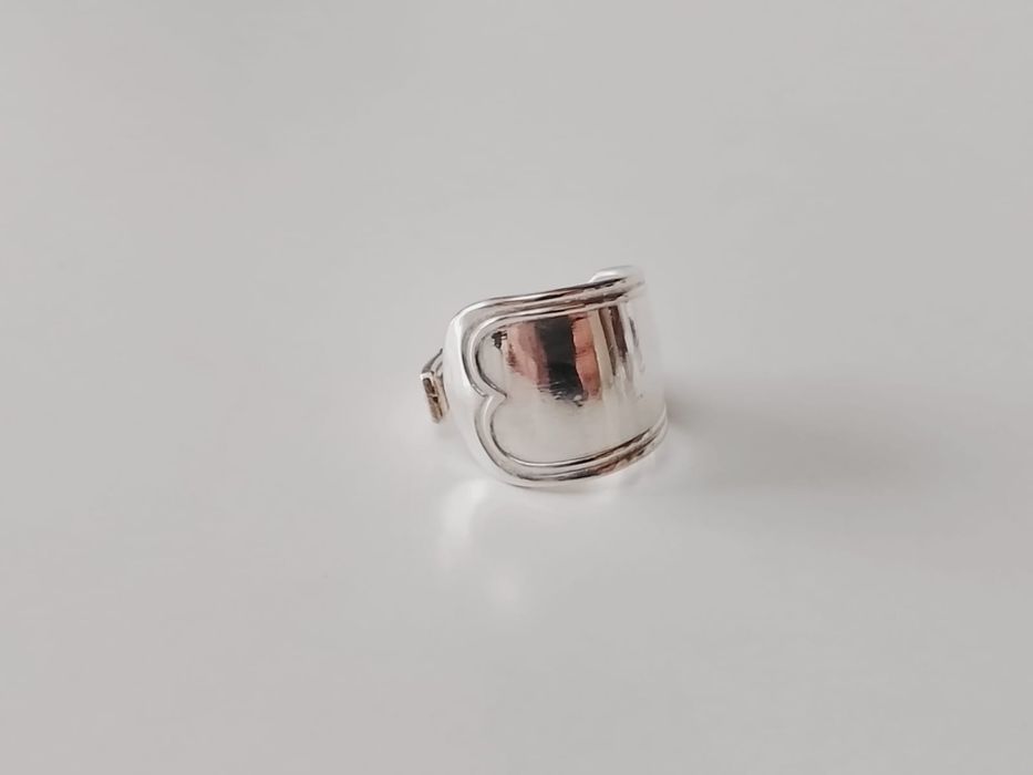 Vechi inel masiv din argint de 925, handmade