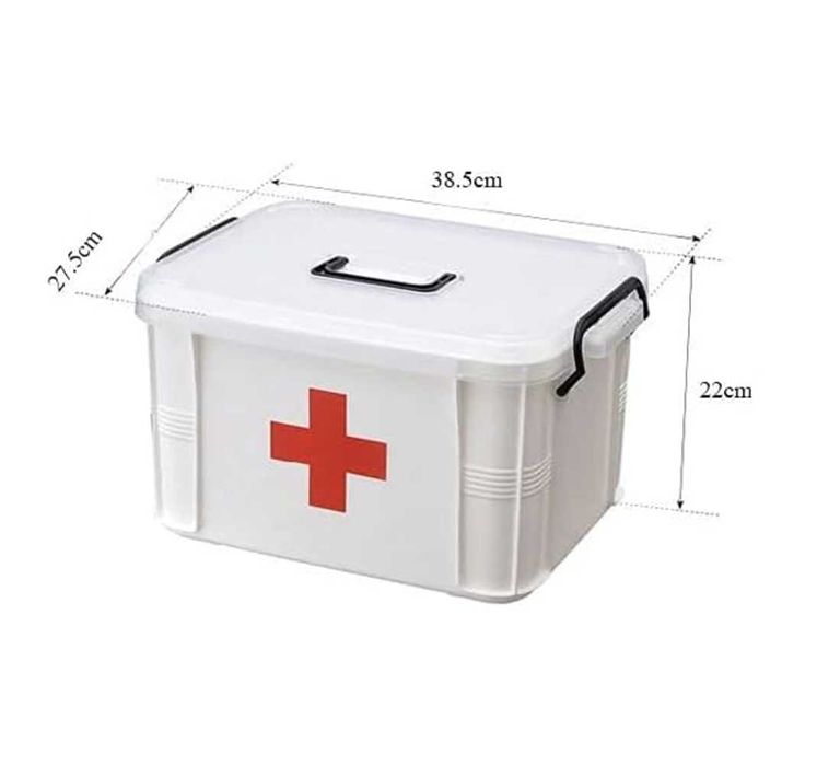Семейная медицинская аптечка - симпатичный ящик для хранения большой