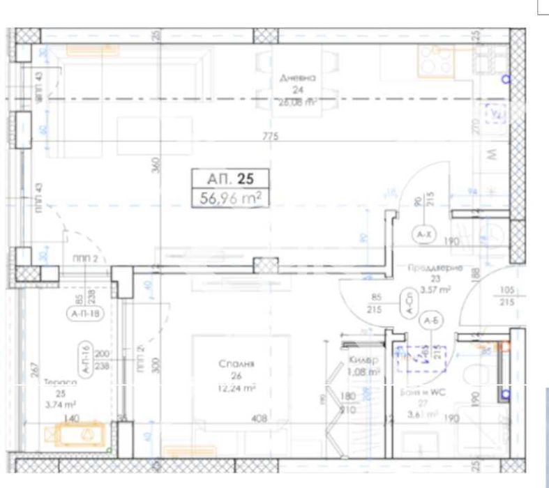 Тристаен апартамент в Беломорски - 847-24628