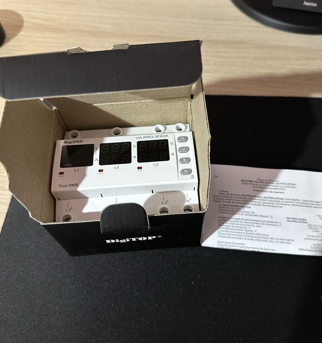 Releu digital de protecție tensiune DigiTOP 63A trifazic