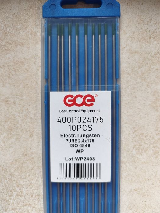 Electrozi wolfram 2,4x175 mm verzi