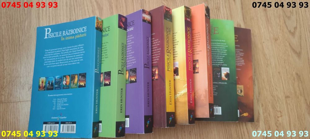 carte carti pisicile razboinice vol 1, 3, 6, 16, 18, 19, 23, 31