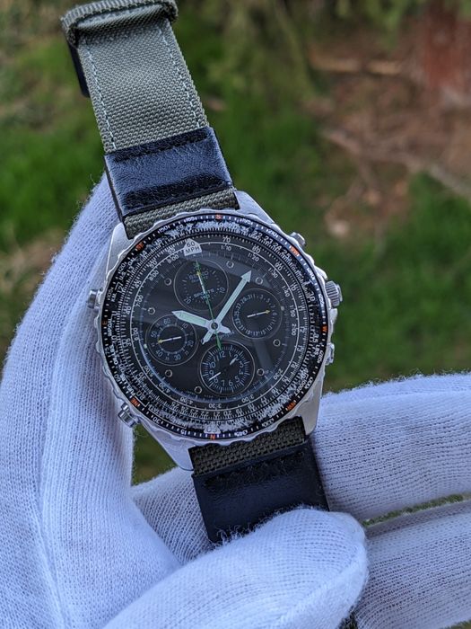 Seiko Flightmaster 7t34-6a00 / Отлично Работещ