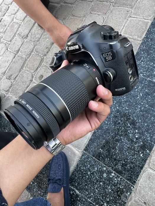 Canon mark3 5d 75/300obyektiv bn