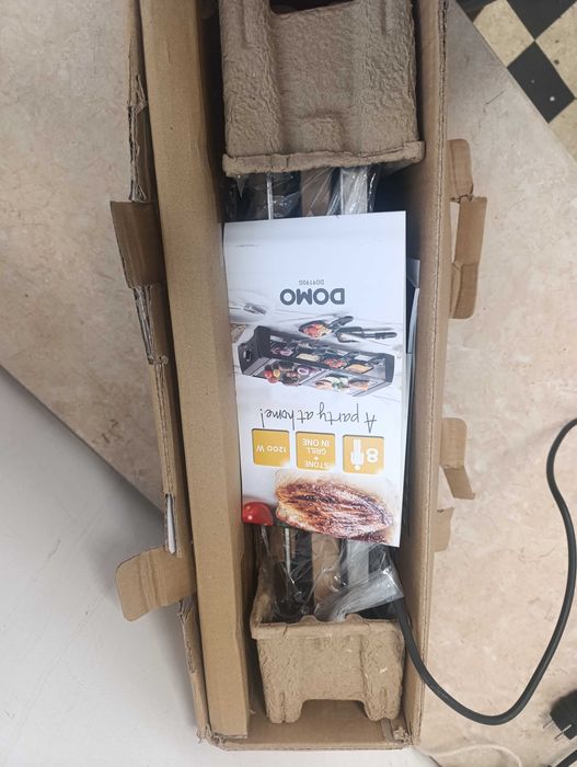 Електрическа скара Domo DO9190G 1200W (Грил Раклет)