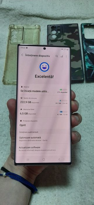 Samsung note 20 ultra 12/256 gb gold mystic bronze ca NOU huse incarca