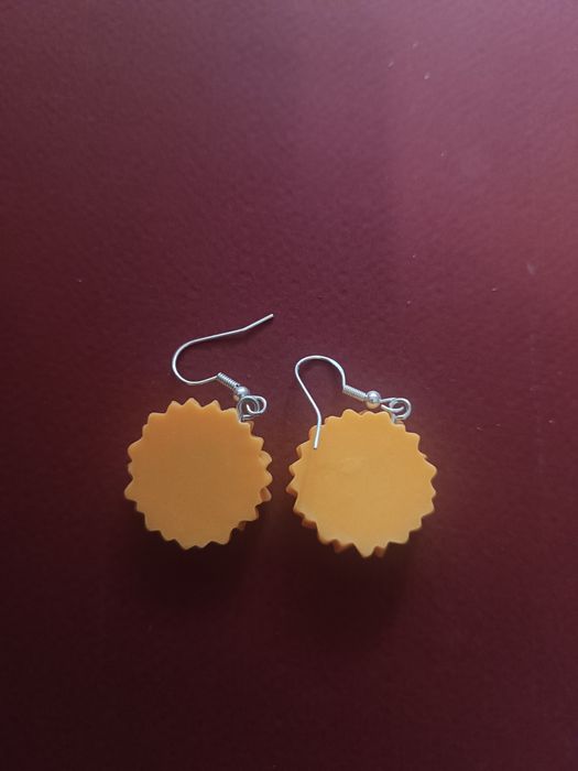 Обеци слънчоглед, детски, дамски обеци