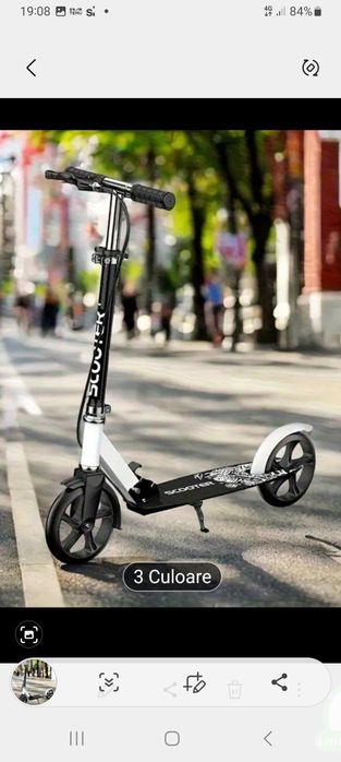 Vand trotineta nonelectica pliabila