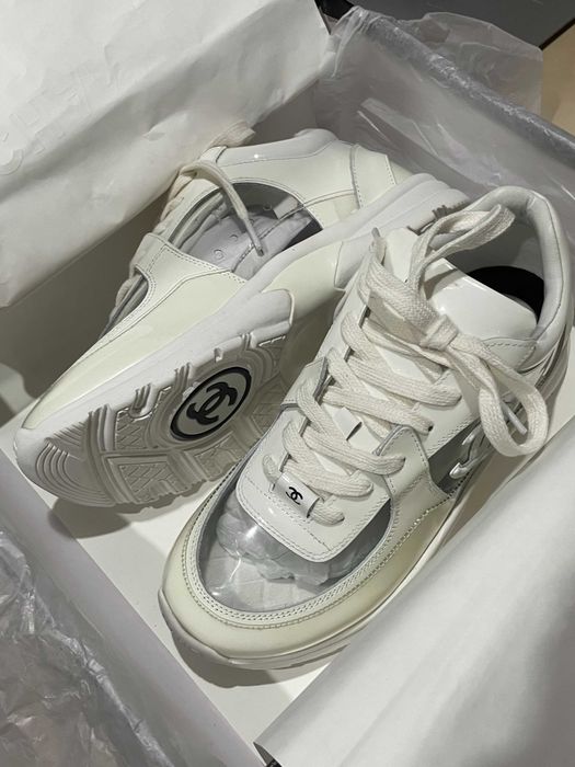 Кецове Chanel White Clear PVC