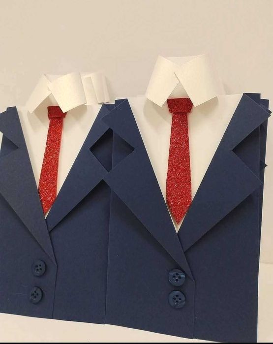 Луксозни покани тип сако с 2копченца за абитуриентски бал за момче