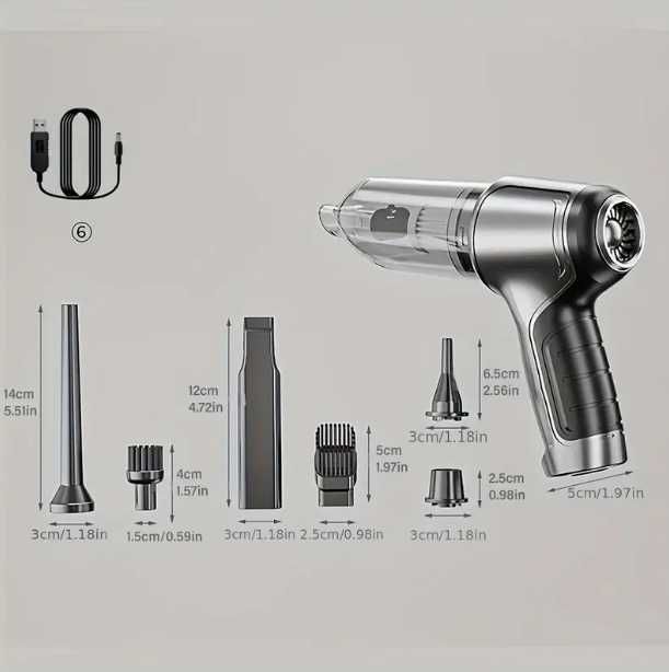 Портативный Беспроводной Пылесос Ручной Подзарядки