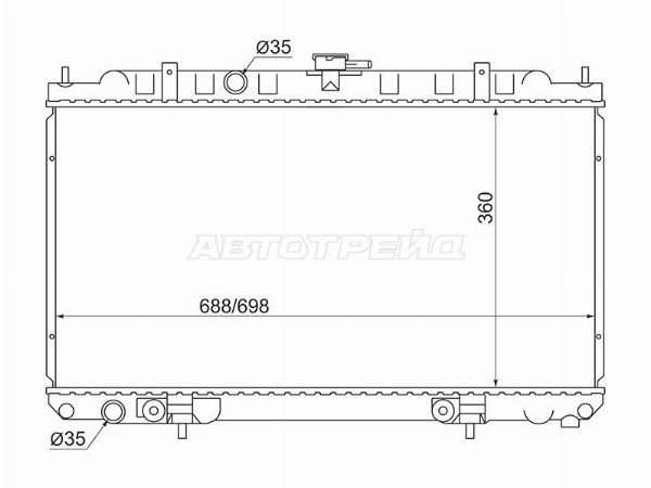 Радиатор Nissan Almera