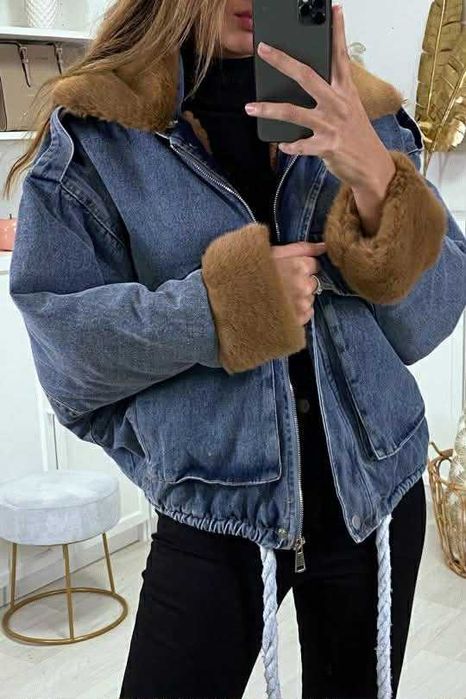 Дънково яке с пух -намалено