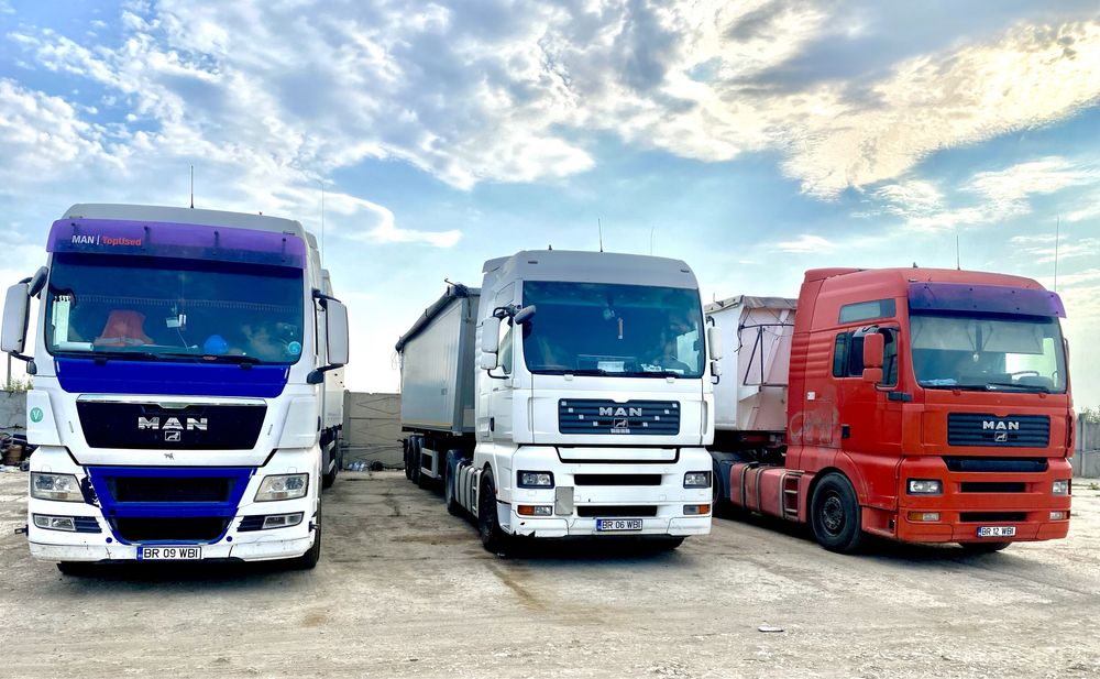 6 ansambluri cereale MAN +bena cereale/SCHIMB cu buldoexcavator