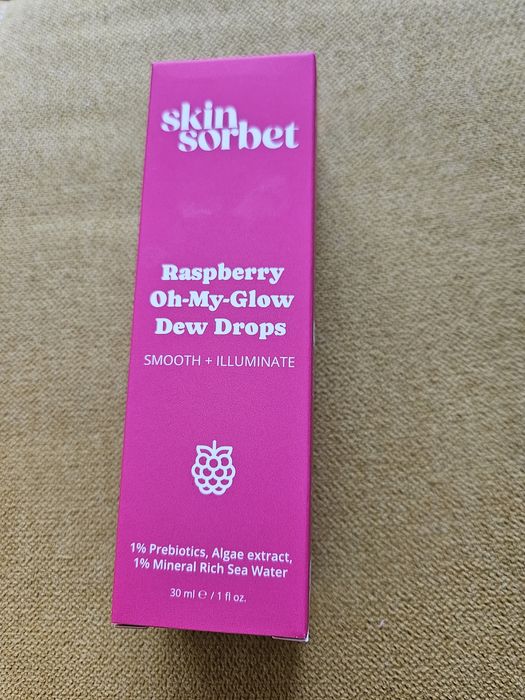 skin sorbet raspberry oh my glow dew drops