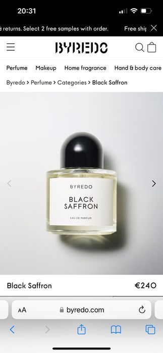 Парфюм Byredo Black Saffron 100 ml